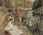 Pierre Renoir The Fisherman USA oil painting artist
